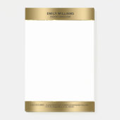 Minimalistisch moderne goudgrens post-it® notes (Voorkant)
