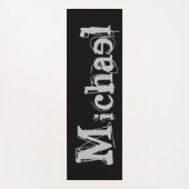 Minimalistisch moderne monogram met zwarte witte y yogamat (Voorkant)