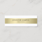 Minimalistisch moderne professionele legant mini visitekaartje (Voorkant)
