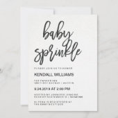 Minimalistisch moderne Typografie Unisex Baby Spri Kaart (Voorkant)