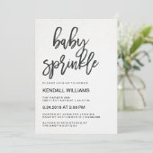 Minimalistisch moderne Typografie Unisex Baby Spri Kaart (Staand voorkant)