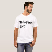 Minimalistisch modernistische typografisch ontwerp t-shirt (Voorkant volledig)