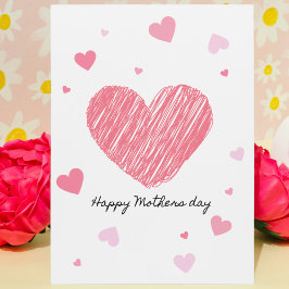 Minimalistisch Moederdag-Briefkaart Briefkaart