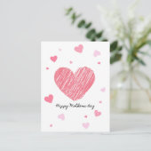 Minimalistisch Moederdag-Briefkaart Briefkaart (Staand voorkant)