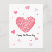 Minimalistisch Moederdag-Briefkaart Briefkaart (Voorkant)