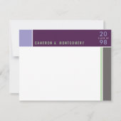 Minimalistisch Mondriaan Modern Color Blocks Afstu Bedankkaart (Voorkant)