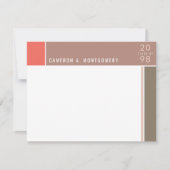 Minimalistisch Mondriaan Modern Color Blocks Afstu Bedankkaart (Voorkant)