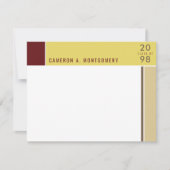 Minimalistisch Mondriaan Modern Color Blocks Afstu Bedankkaart (Voorkant)