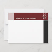 Minimalistisch Mondriaan Modern Color Blocks Afstu Bedankkaart (Voorkant)