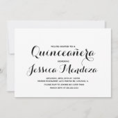 Minimalistisch Monochrome Gold Quinceañera Sweet 1 Kaart (Voorkant)