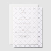 Minimalistisch Monogram Ampersand Wedding Vellum Uitnodigingen (Offset (Uitnodiging))
