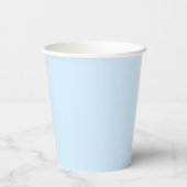 Minimalistisch Monogram Beginnende Retro Blauw Ora Papieren Bekers (Achterkant)