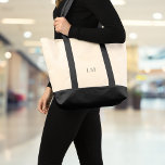minimalistisch monogram canvas tote bag<br><div class="desc">Verbeter uw dagelijkse routine met deze minimalistische monogram canvas canvas tas. Personaliseer het met uw eigen initialen of die van een geliefde voor een slank, stijlvol statement stuk. Van boodschappen tot gymspullen, het is ruim genoeg om alledaagse benodigdheden met gemak te behandelen. Het strakke, tijdloze ontwerp maakt het ideaal voor...</div>