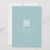Minimalistisch monogram | De foto bewaart de Datum Save The Date (Achterkant)