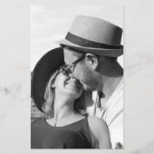 Minimalistisch monogram Eenvoudig Weddenschap met  (Achterkant)