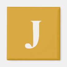 Minimalistisch Monogram Eerste Letter Geel