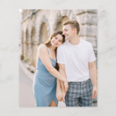 Minimalistisch Monogram Elegant Budget Fotobruilof (Achterkant)