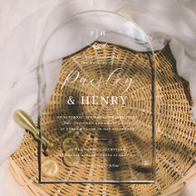 Minimalistisch Monogram Elegante Boog Formele Trou