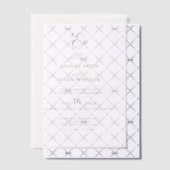 Minimalistisch Monogram Et-teken Trouwfeest Vellum Uitnodigingen (Offset (Uitnodiging))