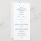 Minimalistisch Monogram formeel Weddenschap Progra (Achterkant)