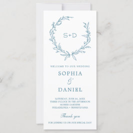 Minimalistisch Monogram formeel Weddenschap Progra