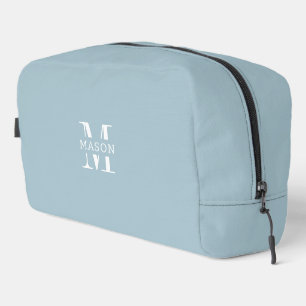 Minimalistisch monogram gepersonaliseerd toilettasje