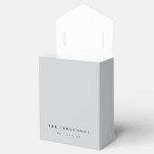 Minimalistisch Monogram Huwelijk  Bedankdoosjes (Geopend)