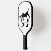 Minimalistisch monogram, kat pickleball peddel pickleball paddle (Links)