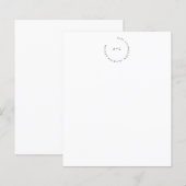 Minimalistisch Monogram Logo Zakelijk Briefpapier (Voorkant / Achterkant)