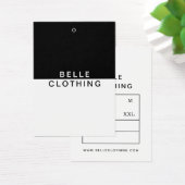 Minimalistisch Monogram Modern Business Hang label Visitekaartje (Bureau)