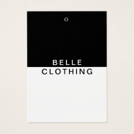 Minimalistisch Monogram Modern Business Hang label Visitekaartje