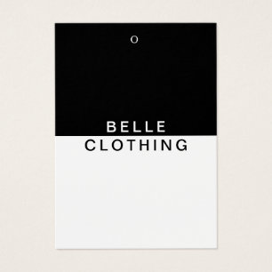 Minimalistisch Monogram Modern Business Hang label Visitekaartje