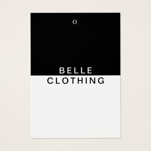 Minimalistisch Monogram Modern Business Hang label Visitekaartje (Voorkant)