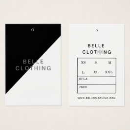 Minimalistisch Monogram Modern Business Hang label Visitekaartje