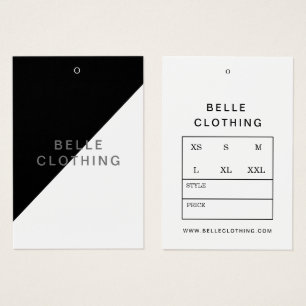 Minimalistisch Monogram Modern Business Hang label Visitekaartje