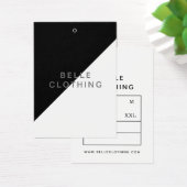Minimalistisch Monogram Modern Business Hang label Visitekaartje (Bureau)