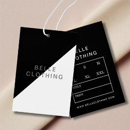 Minimalistisch Monogram Modern Business Hang label Visitekaartje