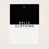 Minimalistisch Monogram Modern Business Hang label Visitekaartje (Voorkant)