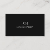 Minimalistisch monogram Modern Visitekaartje (Voorkant)