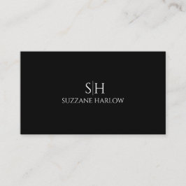 Minimalistisch monogram Modern Visitekaartje