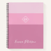 minimalistisch monogram notitieboek (Voorkant)