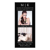 Minimalistisch monogram of Logo Business 2 Foto to Reclamekaart (Voorkant)