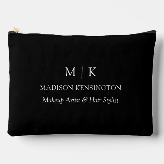 Minimalistisch monogram of Logo Business Black toe Etui (Voorkant)