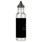 Minimalistisch monogram of Logo Business Black toe Waterfles (Links)