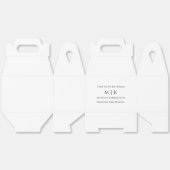 Minimalistisch monogram of Logo Business Gable toe Bedankdoosjes (Ongevouwen)