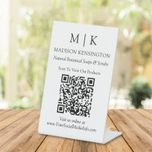 Minimalistisch monogram of Logo Business QR Code t