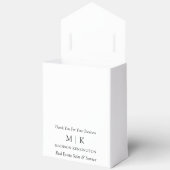 Minimalistisch monogram of Logo Business Ribbon to Bedankdoosjes (Open)