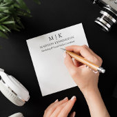 Minimalistisch monogram of Logo Business Square to Notitiekaartje