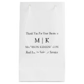 Minimalistisch monogram of Logo Business toevoegen Klein Cadeauzakje (Voorkant)