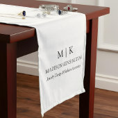 Minimalistisch monogram of Logo Business toevoegen Medium Tafelloper